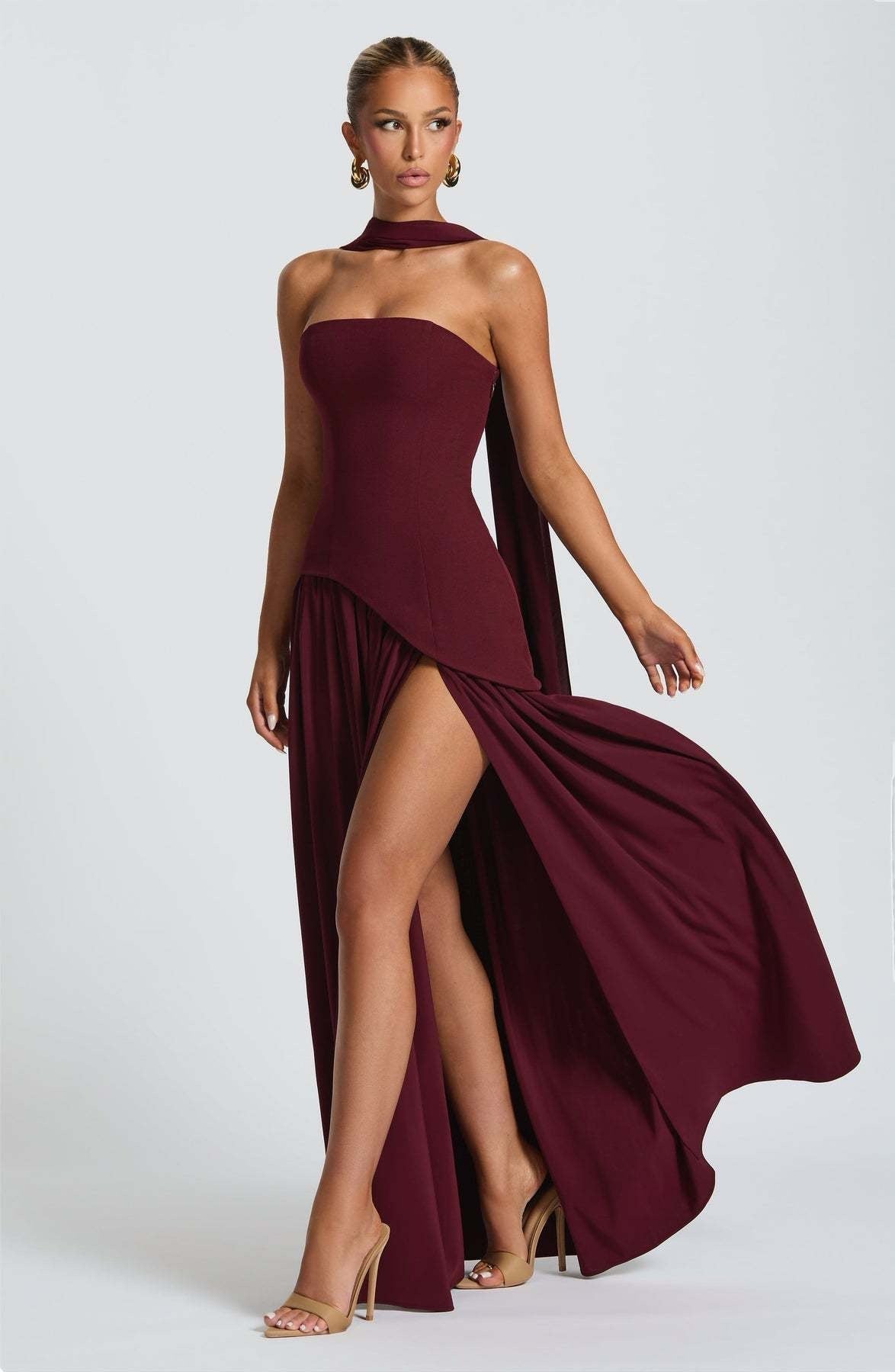 Beatriz™ | Vestido Longo com Corte Sofisticado - Ines Braga