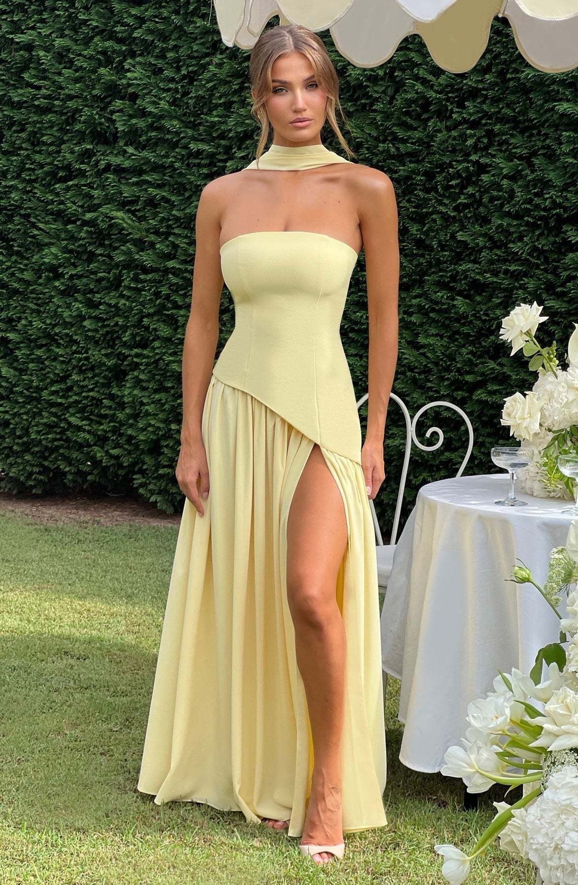 Beatriz™ | Vestido Longo com Corte Sofisticado - Ines Braga
