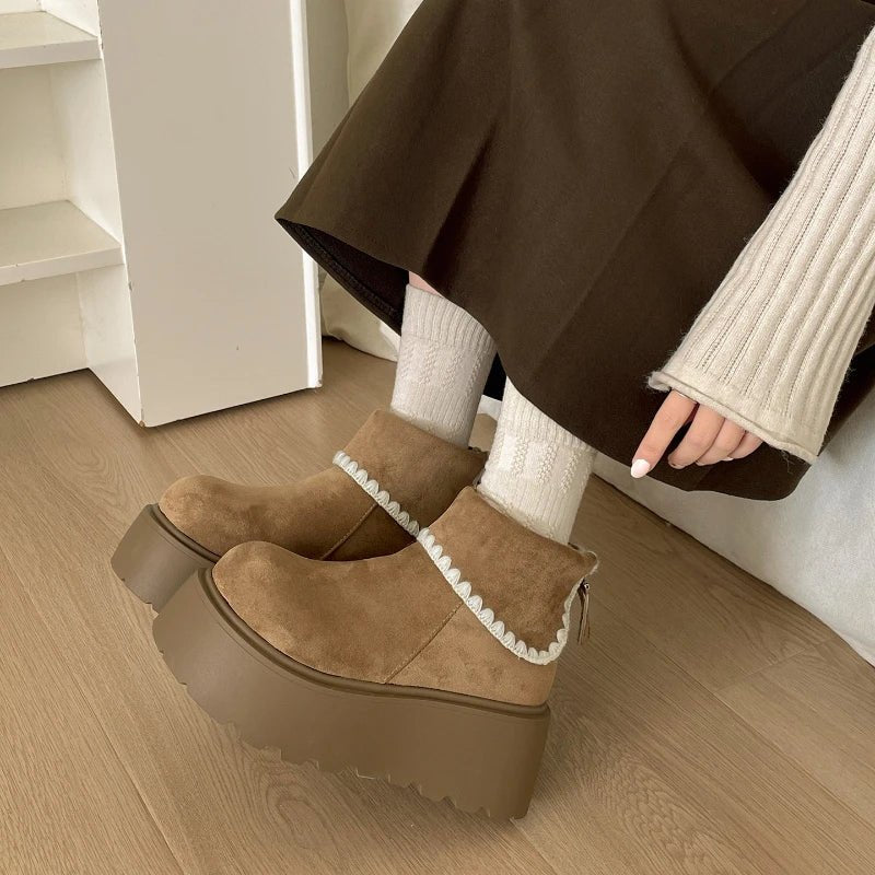Benedita | Botas com plataforma elegante para dias frios - Ines Braga
