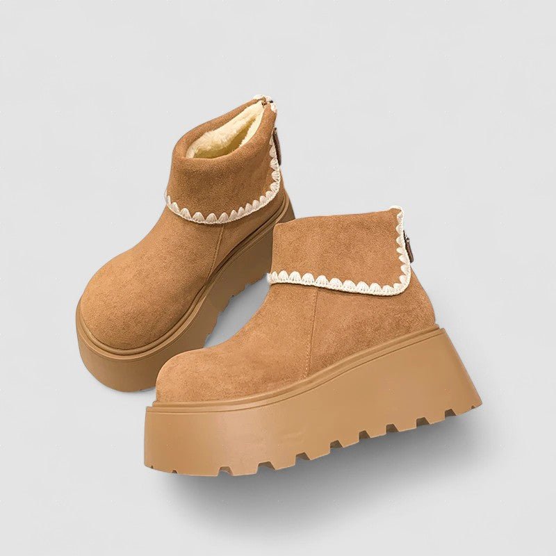 Benedita | Botas com plataforma elegante para dias frios - Ines Braga