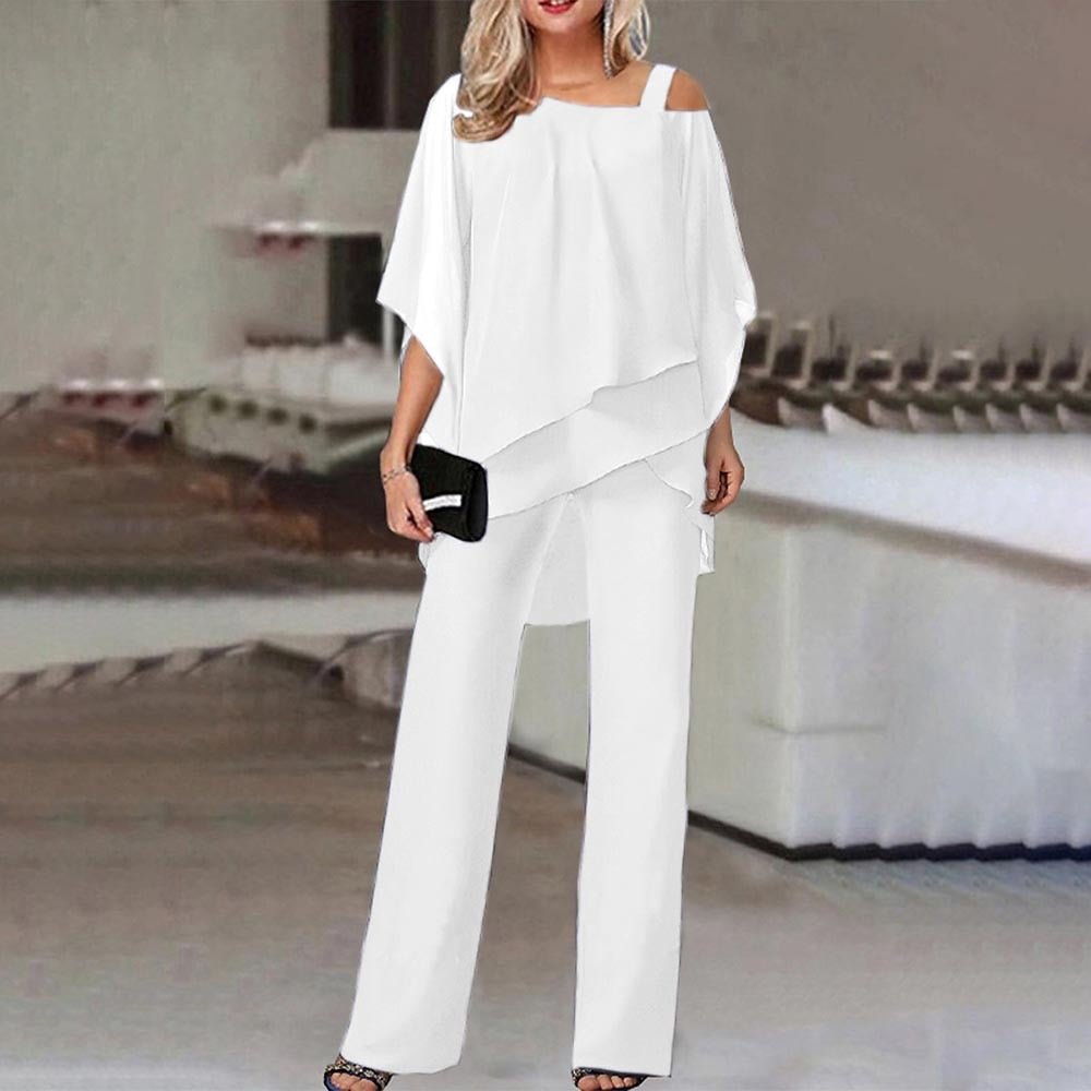 Bianca | Elegância Atemporal em Conjunto com Ombros à Mostra - Ines Braga