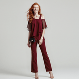 Bianca | Elegância Atemporal em Conjunto com Ombros à Mostra - Ines Braga