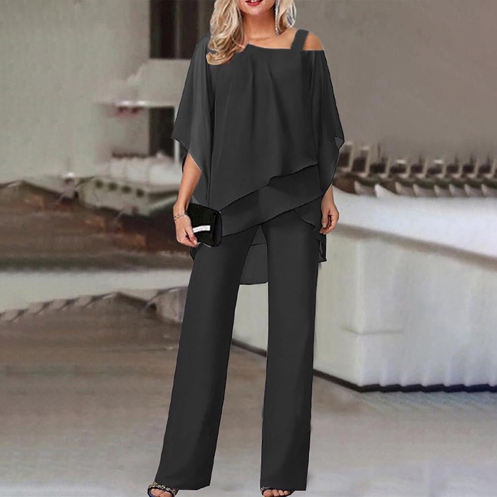 Bianca | Elegância Atemporal em Conjunto com Ombros à Mostra - Ines Braga