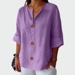 Blusa casual com textura - Ines Braga