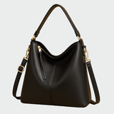 Bolsa hobo de couro clássica - Ines Braga