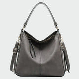 Bolsa hobo de couro clássica - Ines Braga