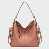 Bolsa hobo de couro clássica - Ines Braga