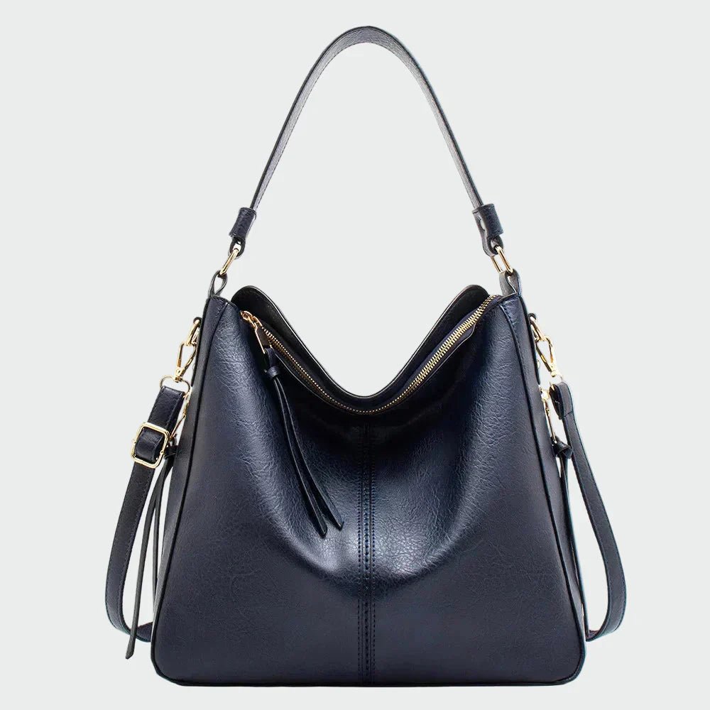 Bolsa hobo de couro clássica - Ines Braga