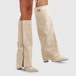 Botas Altas com Design Elegante - Ines Braga