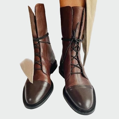 Botas de couro ortopédicas - Ines Braga