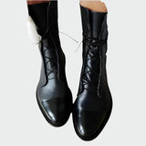 Botas de couro ortopédicas - Ines Braga