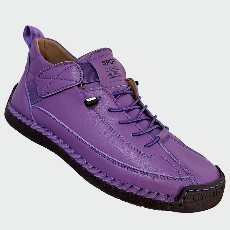 Botas de couro ortopédicas de cano curto - Ines Braga