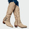 Botas de cowboy de couro retro - Ines Braga
