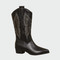 Botas de cowboy ocidentais em pele - Ines Braga