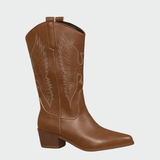 Botas de cowboy ocidentais em pele - Ines Braga
