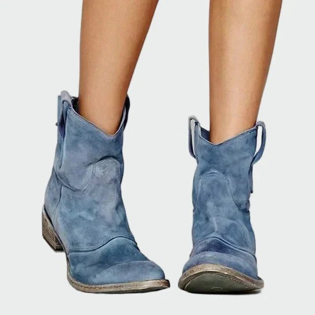 Botas de cowboy retro de tornozelo - Ines Braga