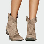 Botas de cowboy retro de tornozelo - Ines Braga