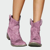 Botas de cowboy retro de tornozelo - Ines Braga