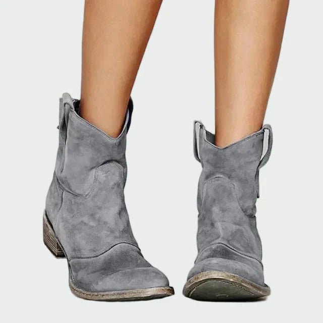 Botas de cowboy retro de tornozelo - Ines Braga