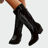 Botas ocidentais bordadas e elegantes - Ines Braga