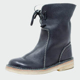 Botins de couro impermeáveis com forro de lã - Ines Braga