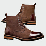 Botins de couro Oxford - Ines Braga