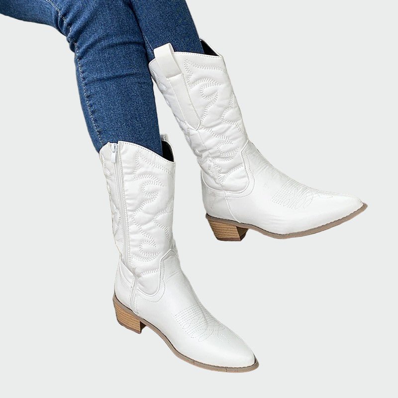 Botins de cowboy metálicos - Ines Braga