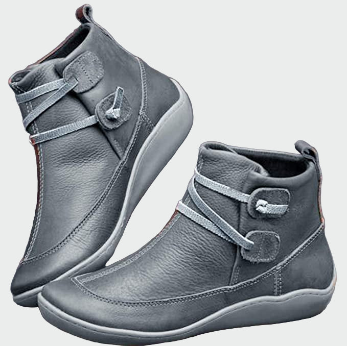 Botins ortopédicos de couro premium - Ines Braga