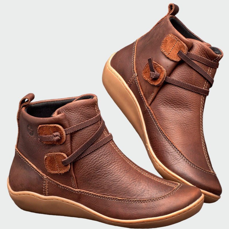 Botins ortopédicos de couro premium - Ines Braga