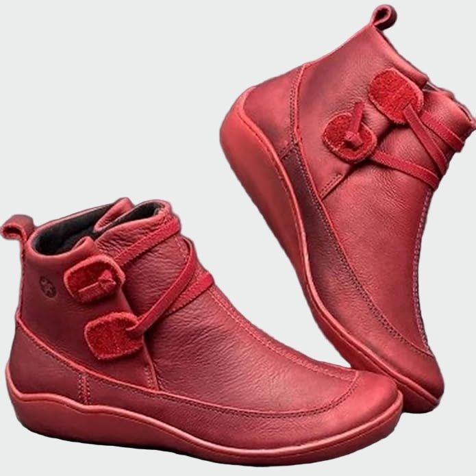 Botins ortopédicos de couro premium - Ines Braga