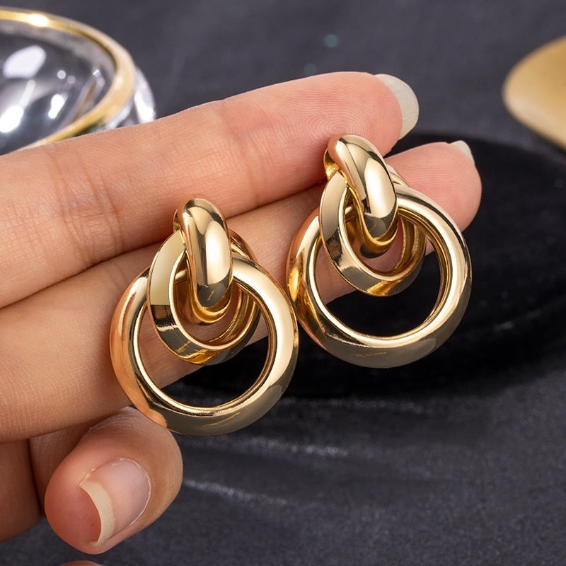 Brincos De Ouro Exclusivos - Design Luxuoso - Ines Braga