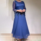 Matilde | Vestido elegante com camada superior brilhante
