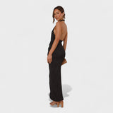 Camila - Vestido comprido com pregas - Ines Braga