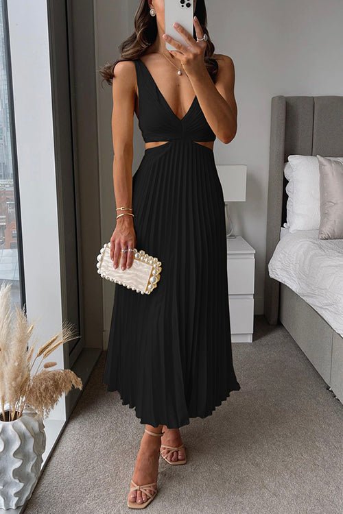 Camilla™ - Vestido Sem Mangas /Midi - Ines Braga