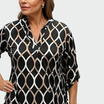 Camisa casual de manga longa com design elegante - Ines Braga