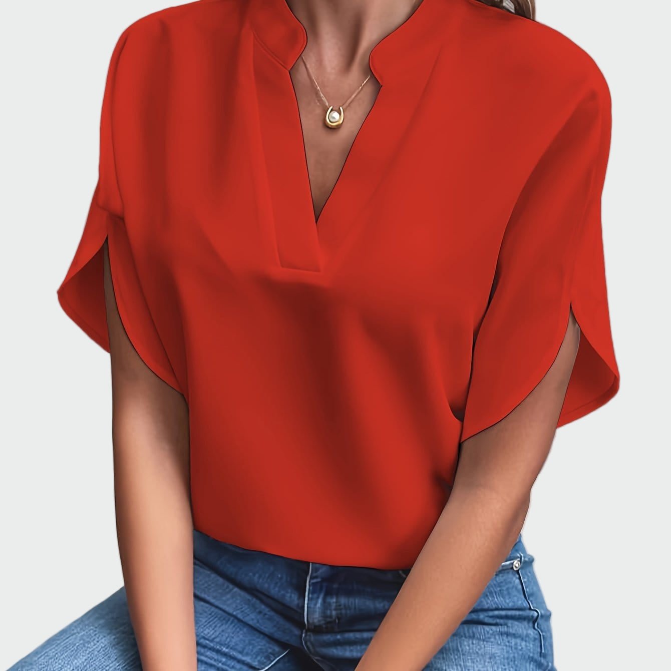Camisa com estampa drapeada - Ines Braga