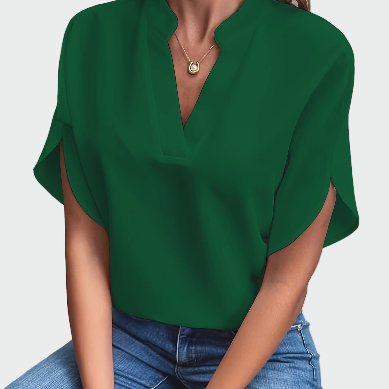 Camisa com estampa drapeada - Ines Braga