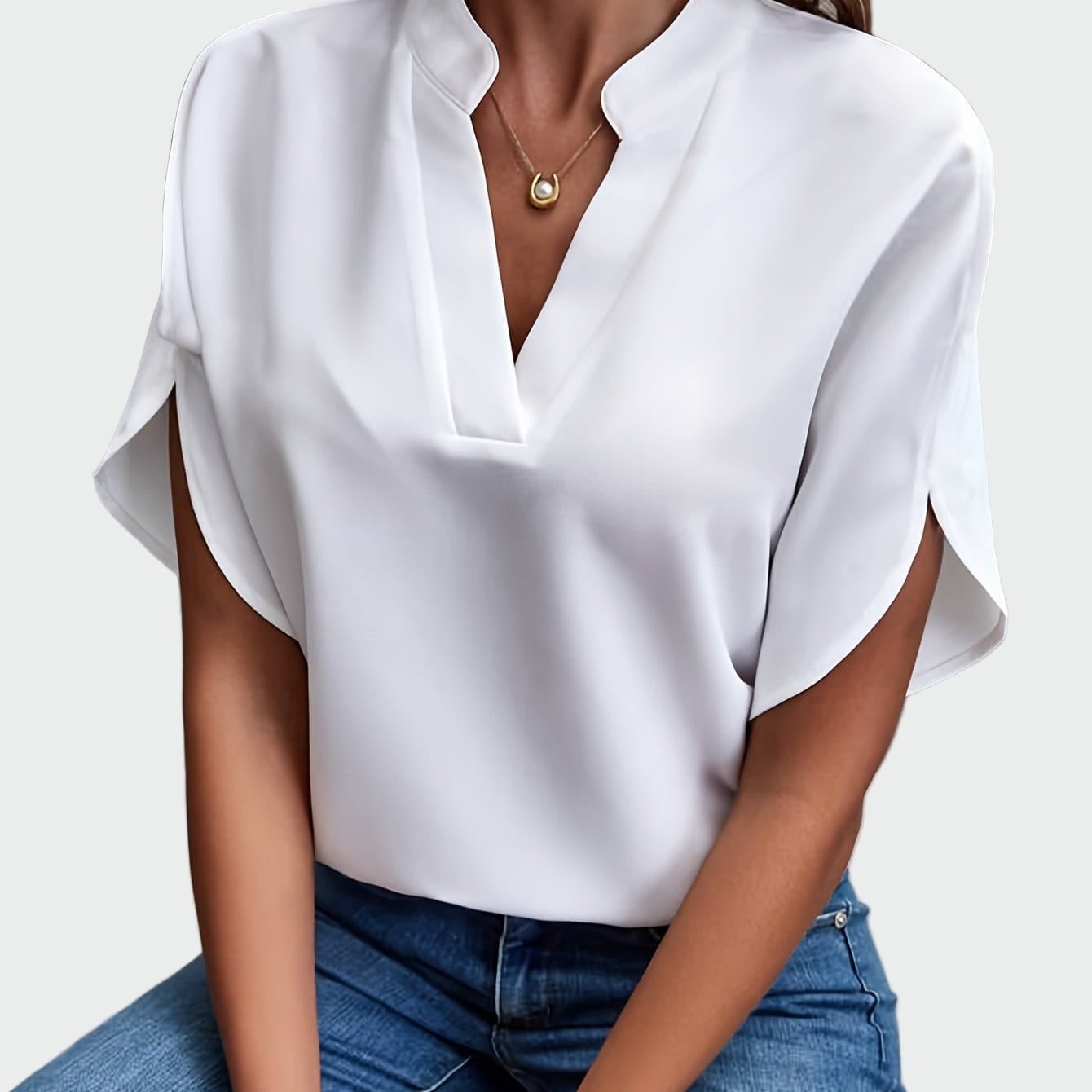 Camisa com estampa drapeada - Ines Braga