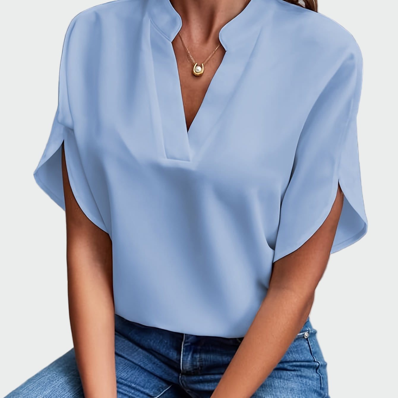Camisa com estampa drapeada - Ines Braga