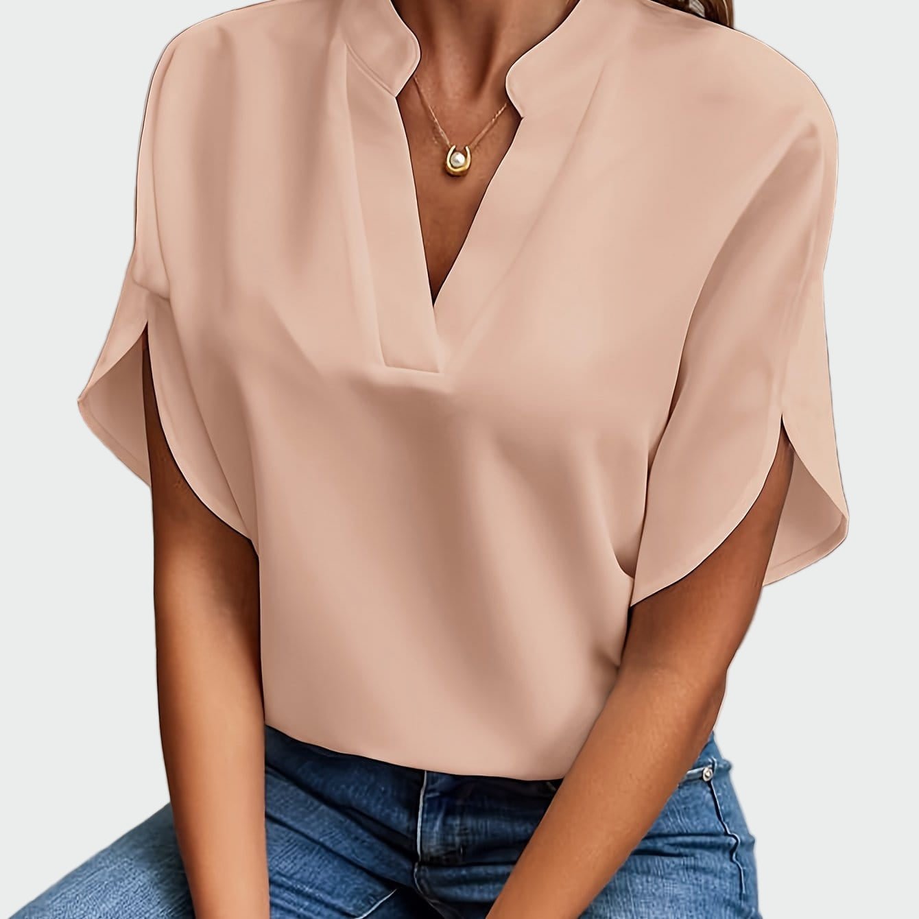 Camisa com estampa drapeada - Ines Braga
