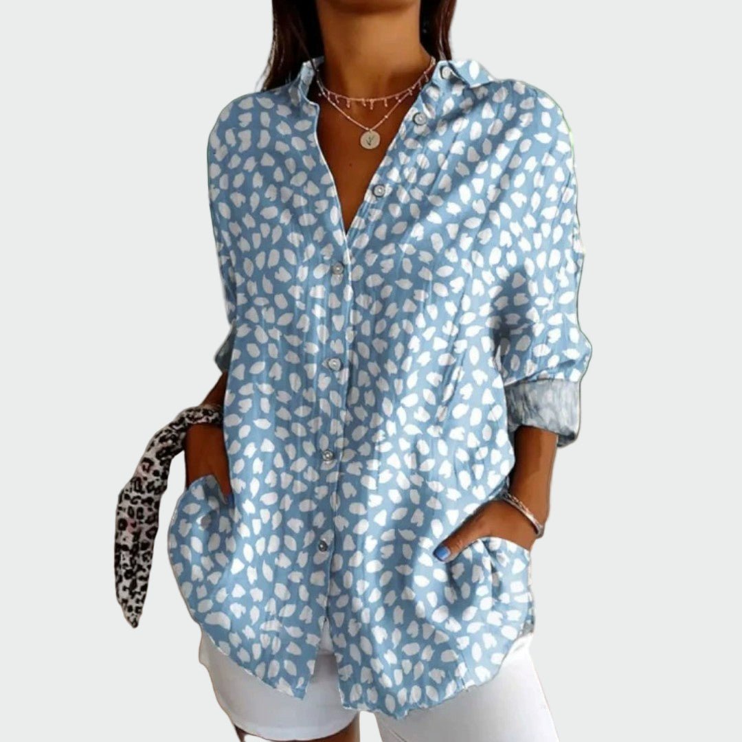 Camisa estilosa com estampa floral - Ines Braga