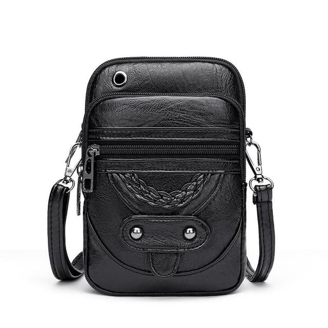 Carice | Bolsa de Couro Vintage Durável e Versátil - Ines Braga