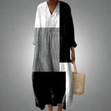 Carlota™ | Vestido Maxi Abstrato - Ines Braga