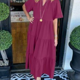 Carlota | Vestido Maxi com Movimento - Ines Braga