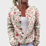 Catarina - Cardigan Floral de Outono - Ines Braga