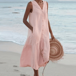 Celeste | Vestido com Decote em V - Ines Braga