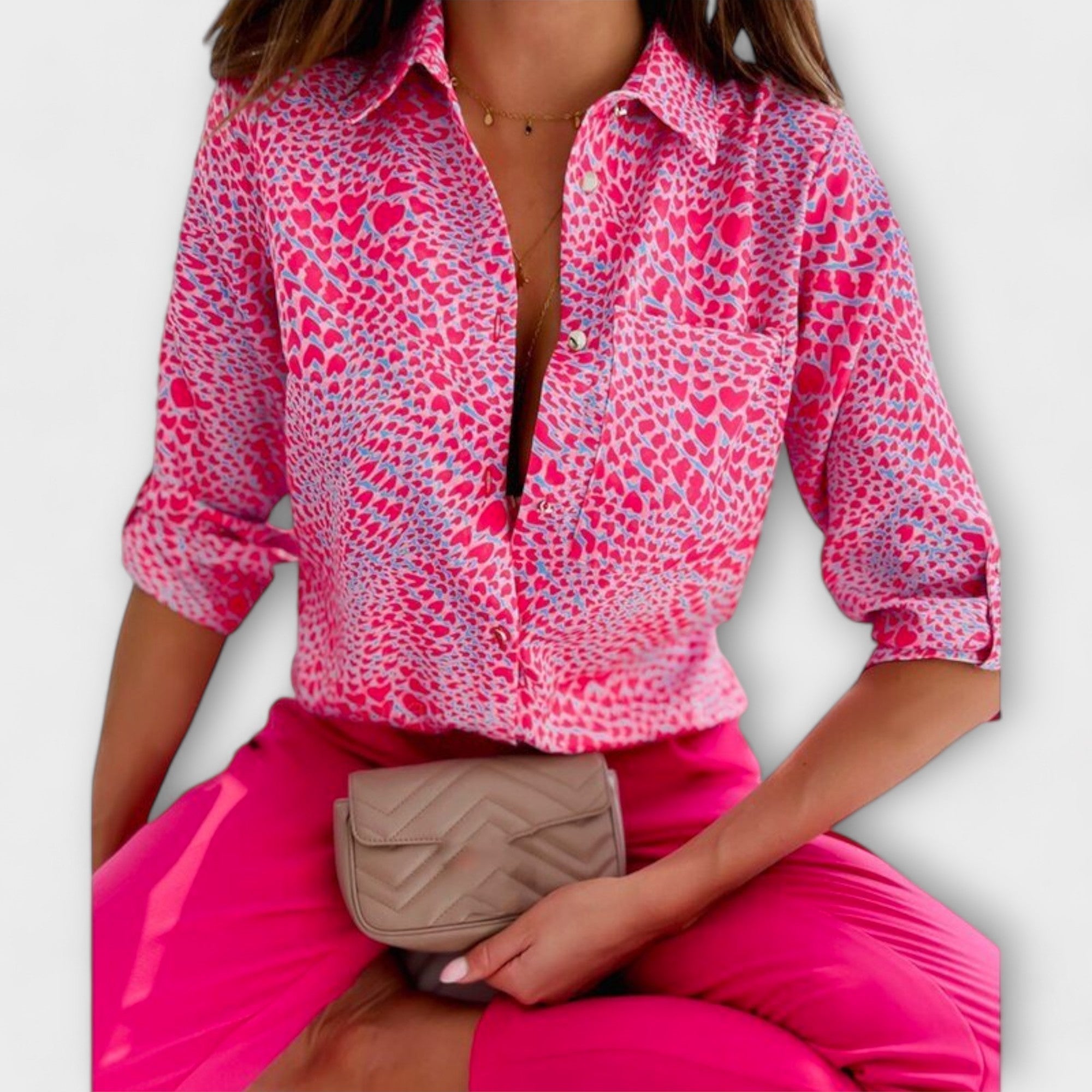 Clara - Blusa com Gola Clássica - Ines Braga