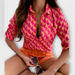 Clara - Blusa com Gola Clássica - Ines Braga