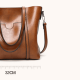 Clara | Bolsa de Ombro em Couro Macio Versátil Elegante - Ines Braga