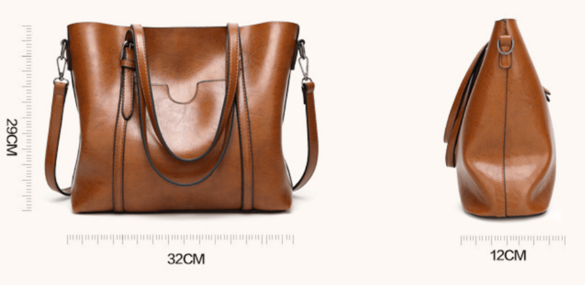 Clara | Bolsa de Ombro em Couro Macio Versátil Elegante - Ines Braga
